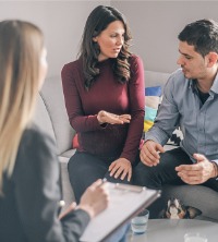 Couple having an argument during Relationship Counseling in Peoria IL