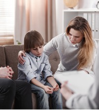 Mother comforting child during Family Therapy Near You